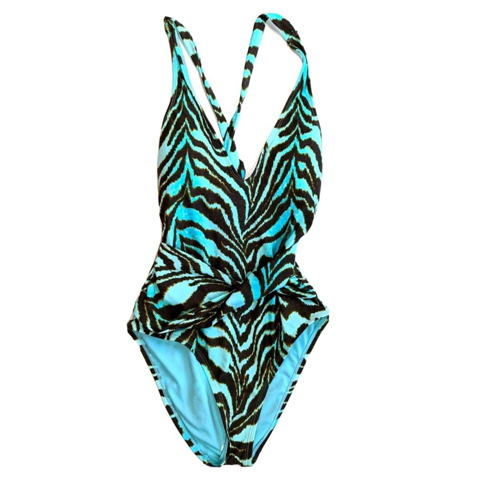 BCA Rebecca Virtue Swimsuit Womens Size Small One Piece Animalistic Hannah NEW